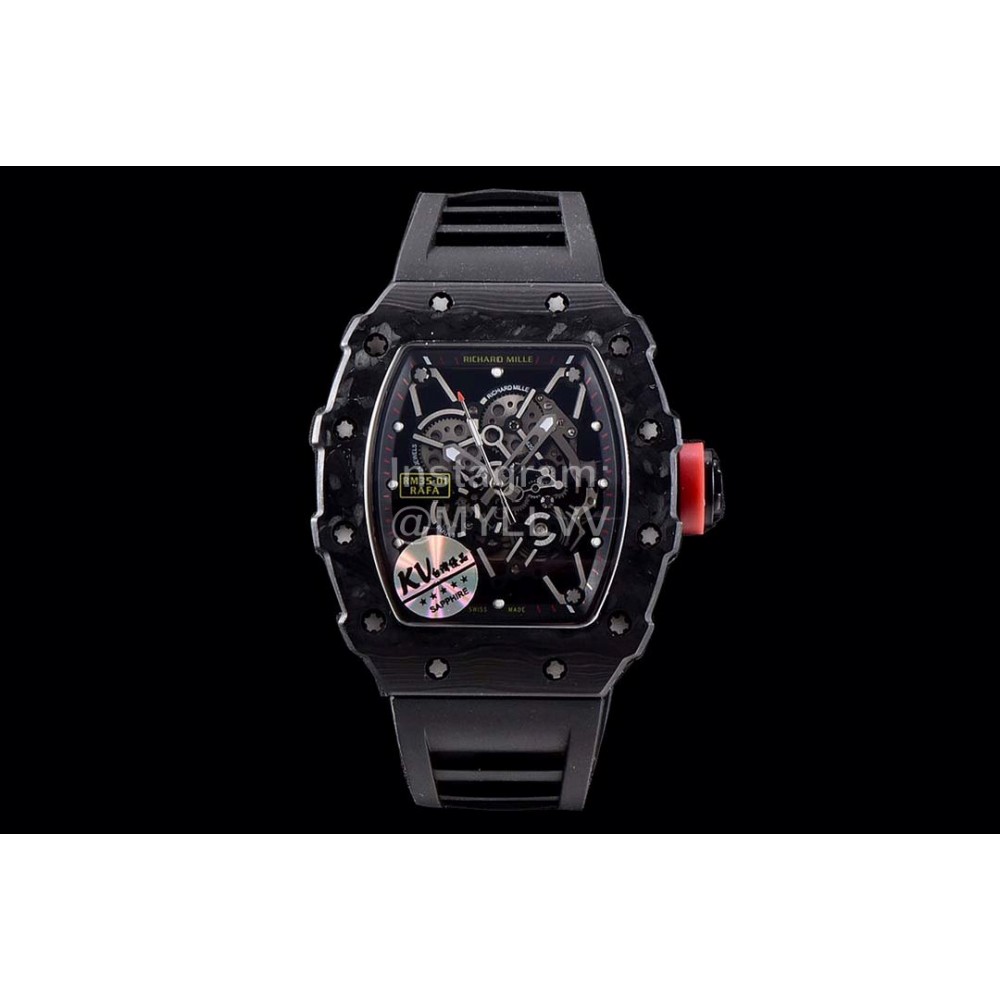 Richard Mille New Carbon Fibre Case Living Waterproof Watch Rm35-01