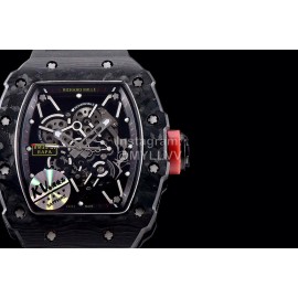 Richard Mille New Carbon Fibre Case Living Waterproof Watch Rm35-01