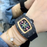 Richard Mille Bon Bon Series Fashion Rubber Strap Watch