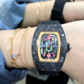 Richard Mille Bon Bon Series Fashion Rubber Strap Watch