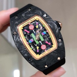 Richard Mille Bon Bon Series Fashion Rubber Strap Watch