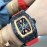 Richard Mille Bon Bon Series Fashion Rubber Strap Watch Red
