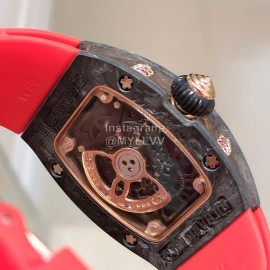 Richard Mille Bon Bon Series Fashion Rubber Strap Watch Red