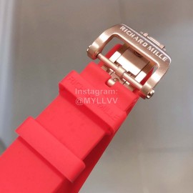 Richard Mille Bon Bon Series Fashion Rubber Strap Watch Red