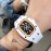 Richard Mille Bon Bon Series Fashion Rubber Strap Watch White