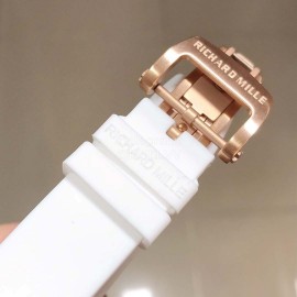 Richard Mille Bon Bon Series Fashion Rubber Strap Watch White