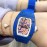Richard Mille Bon Bon Series Fashion Rubber Strap Watch Blue