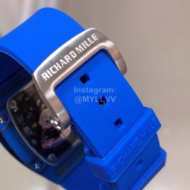 Richard Mille Bon Bon Series Fashion Rubber Strap Watch Blue