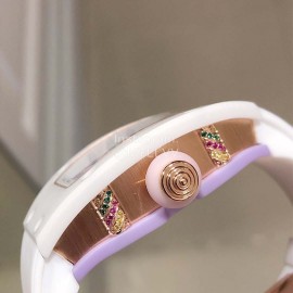 Richard Mille Bon Bon Series New Rubber Strap Watch White