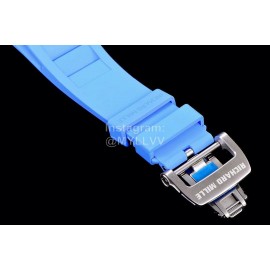 Richard Mille New Rubber Strap Ceramic Case Watch Rm055 Blue
