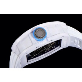 Richard Mille Fashion Rubber Strap Ceramic Case Watch Rm055 Blue