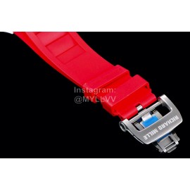 Richard Mille Fashion Rubber Strap Ceramic Case Watch Rm055 Red