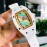 Richard Mille Enamel Dial Rubber Strap Watch White