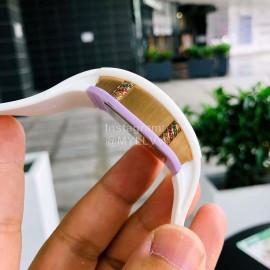 Richard Mille Enamel Dial Rubber Strap Watch White