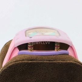 Richard Mille Hb Factory Enamel Dial Rubber Strap Watch Pink