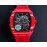 Richard Mille Carbon Fiber Case Red Rubber Strap Watch