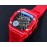 Richard Mille Carbon Fiber Case Red Rubber Strap Watch