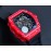 Richard Mille Carbon Fiber Case Rubber Strap Watch Red