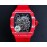Richard Mille Carbon Fiber Case Red Nylon Strap Watch
