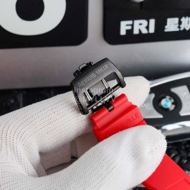 Richard Mille Carbon Fiber Case Mechanical Watch Red Rm011-03