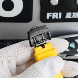 Richard Mille Carbon Fiber Case Mechanical Watch Yellow Rm011-03