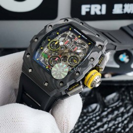 Richard Mille Carbon Fiber Case Mechanical Watch Rm011-03