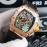 Richard Mille Carbon Fiber Case Rubber Strap Mechanical Watch Rm011-03
