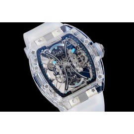 Richard Mille Rm Factory Rubber Strap Watch White