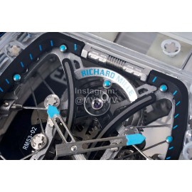 Richard Mille Rm Factory Rubber Strap Watch White