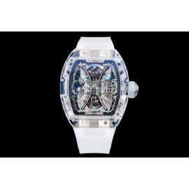 Richard Mille Rm Factory Rubber Strap Watch White