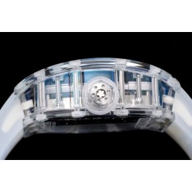 Richard Mille Rm Factory Rubber Strap Watch White