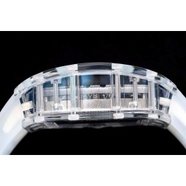 Richard Mille Rm Factory Rubber Strap Watch White