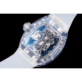 Richard Mille Rm Factory Rubber Strap Watch White