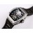 Richard Mille Jb Factory Rubber Strap Mechanical Watch Silver