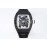 Richard Mille Barrel Case Rubber Strap Watch Black