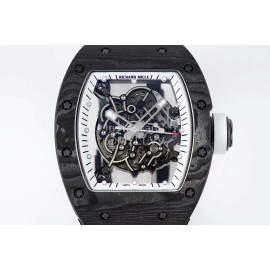 Richard Mille Barrel Case Rubber Strap Watch Black
