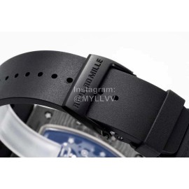 Richard Mille Barrel Case Rubber Strap Watch Black