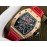 Richard Mille Kv Factory Rm 011 Felipe Massa Life Waterproof Watch Red