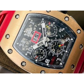 Richard Mille Kv Factory Rm 011 Felipe Massa Life Waterproof Watch Red