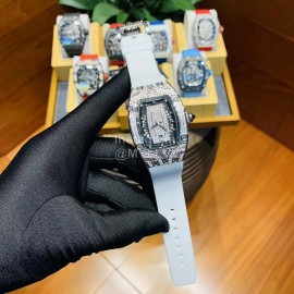 Richard Mille Ceramic Case Rubber Strap Watch Rm007
