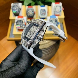Richard Mille Ceramic Case Rubber Strap Watch Rm007