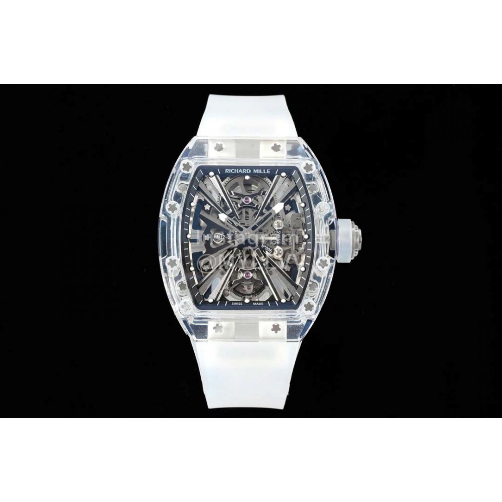 Richard Mille Rm Factory Sapphire Crystal Transparent Case Watch