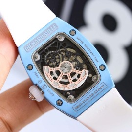 Richard Mille Diamond Dial Rubber Strap Watch For Women