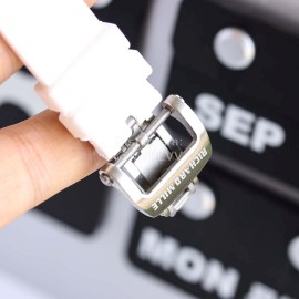 Richard Mille Diamond Dial Rubber Strap Watch For Women