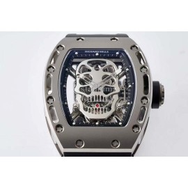 Richard Mille Black Rubber Strap Watch For Men