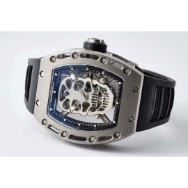 Richard Mille Black Rubber Strap Watch For Men