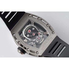 Richard Mille Black Rubber Strap Watch For Men