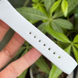 Richard Mille Fashion Diamond Dial Rubber Strap Watch White