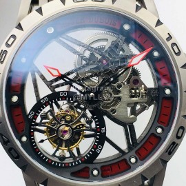 Roger Dubuis Bbr Factory Luminous Scale Rubber Strap Watch Black