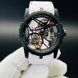 Roger Dubuis Bbr Factory Carbon Fibre Case Watch White